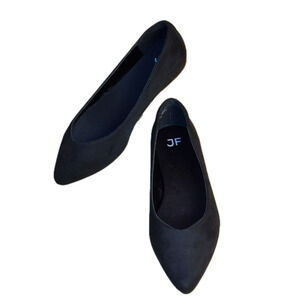 JUSTFAB Black Flats Size 7